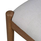 Christopher Knight Home Sigrid Chaises de salle à manger capitonnées en rotin et hévéa, de style moderne du milieu du siècle (lot de 2)