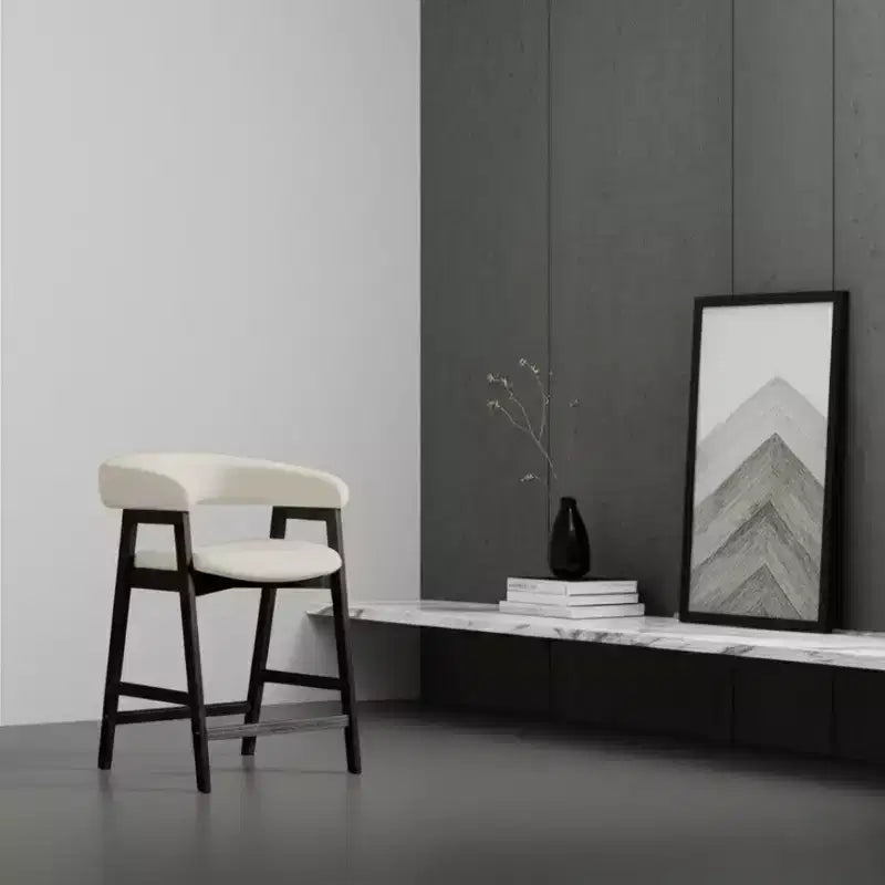 Chaises de comptoir Cove, noir vintage (lot de 2)