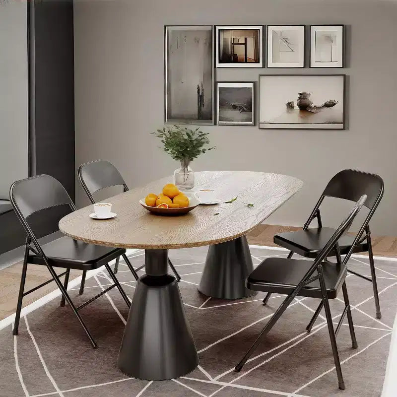 Chaises pliantes rembourrées avec coussin, chaises en métal à double renfort robustes de 158 kg, empilables et portables pour usage domestique