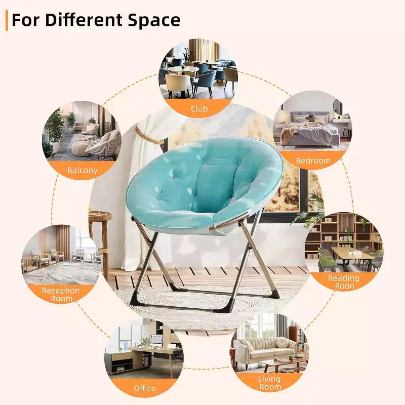 Fauteuil papillon portable et confortable, en fausse fourrure douce, grand format, aucun assemblage requis, pour chambre à coucher, salon, dortoir, pour enfants, adolescents et adultes