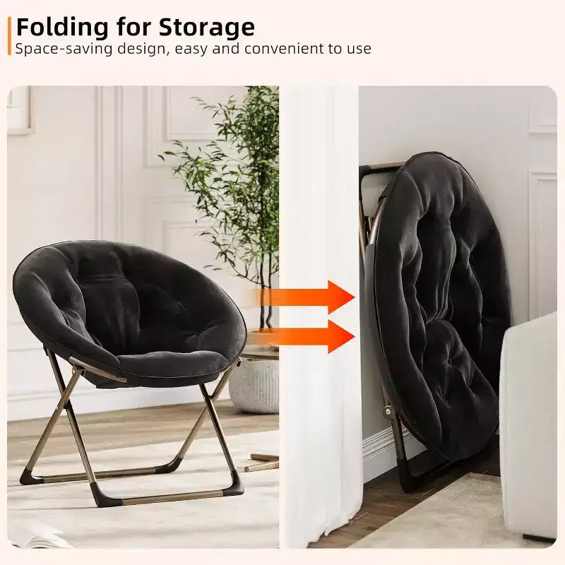 Fauteuil papillon portable et confortable, en fausse fourrure douce, grand format, aucun assemblage requis, pour chambre à coucher, salon, dortoir, pour enfants, adolescents et adultes