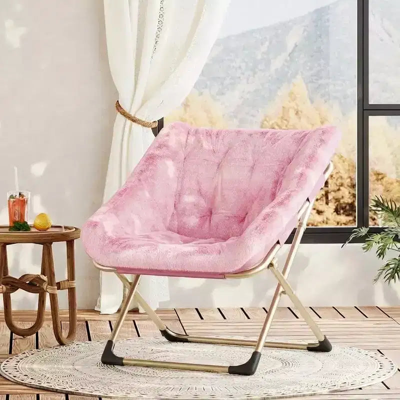 Fauteuil papillon portable et confortable, en fausse fourrure douce, grand format, aucun assemblage requis, pour chambre à coucher, salon, dortoir, pour enfants, adolescents et adultes