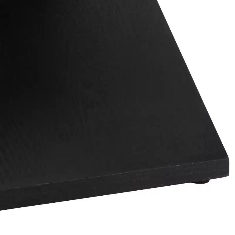 Tabouret en bois Lucy avec coussin – Noir/Blanc – SEI