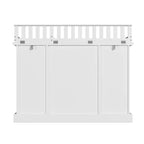 Commode à langer blanche Famapy - Organisateur de chambre d'enfant spacieux avec tiroirs et armoires pour couches, vêtements et jouets