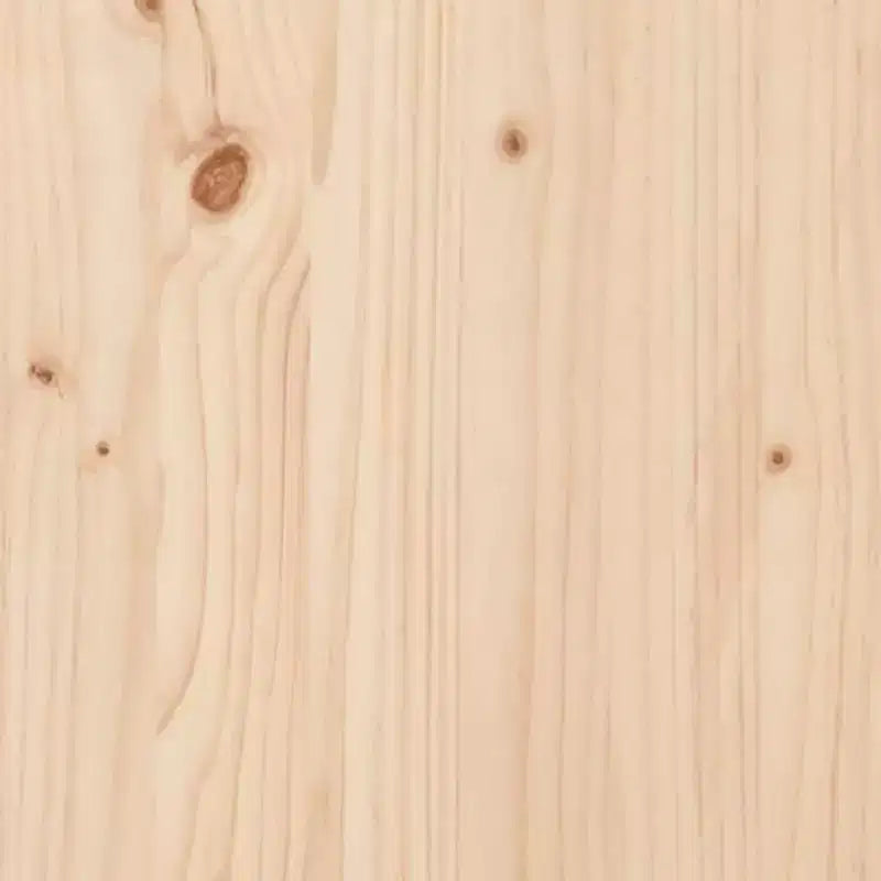 vidaXL Table basse à piètement O en pin massif et acier