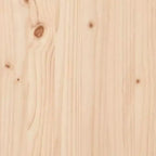 vidaXL Table basse à piètement O en pin massif et acier