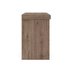 Table de chevet à deux tiroirs Signature Design by Ashley Contoura, aspect bois rustique brun clair avec recharge USB