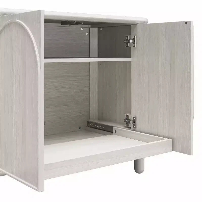 Buffet GDFStudio Abigail en bois rustique avec étagères réglables