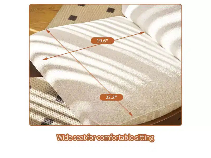Fauteuil à bascule rétro en bois massif pour chambre de bébé et salon - Mouvement de glisse doux