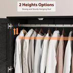 Grande armoire autoportante à 4 portes, étagères réglables, style moderne, meuble de rangement pour chambre à coucher, salon