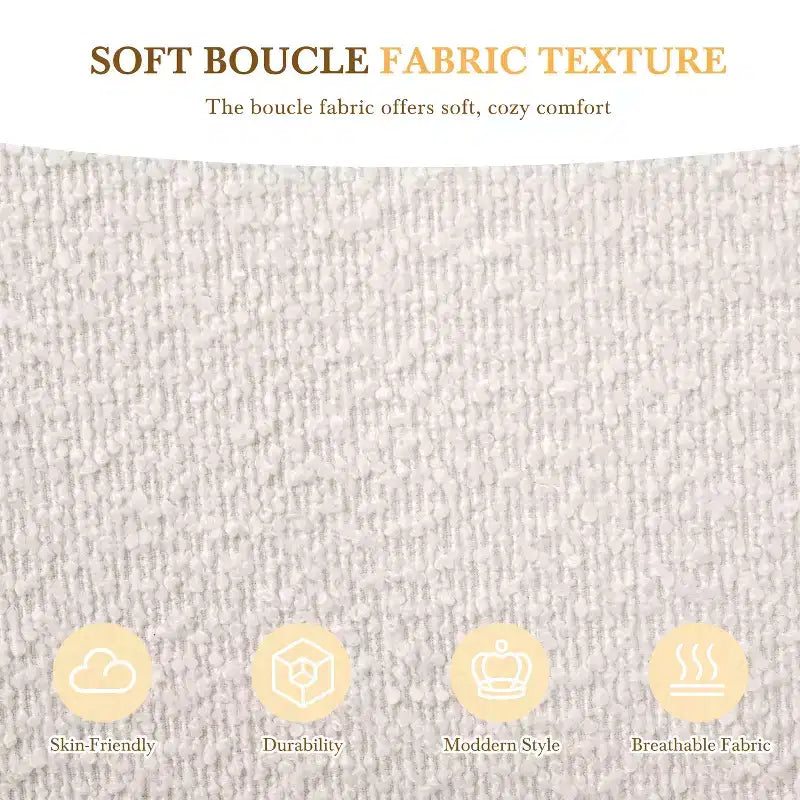 Cadre de lit plateforme rembourré Queen/King Size avec tête de lit moelleuse, forme incurvée, beige - ModernLuxe