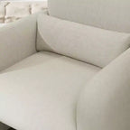 Fauteuil d'appoint tonneau moderne GDFStudio Diane en chenille avec coussin