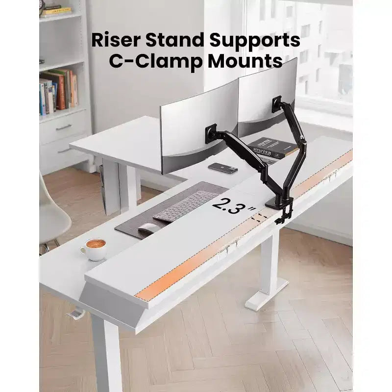 Bureau d'angle électrique assis-debout en forme de L, 63 pouces, ergonomique et réglable en hauteur avec tiroirs, table d'ordinateur assis-debout avec rangement pour le bureau et la maison