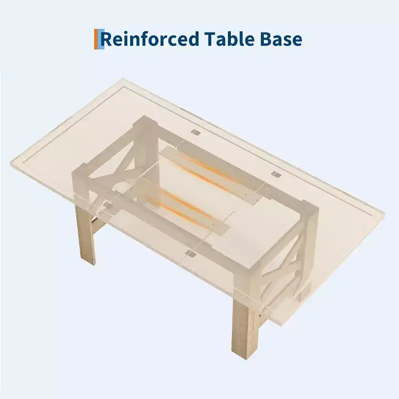 Table à manger de ferme de 180 cm pour 6 à 8 personnes, table de cuisine en bois avec plateau épais et pieds triangulaires, noir rustique pour salle à manger ou bureau