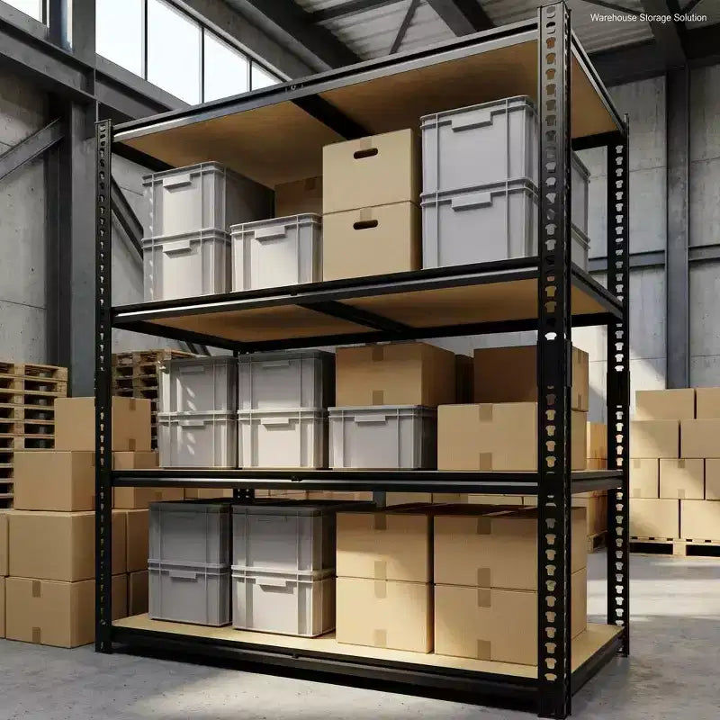 Étagère de rangement 40x20x60, rayonnage de garage métallique réglable à 4 niveaux, avec panneaux MDF, capacité de 2000 lb, organisateur utilitaire