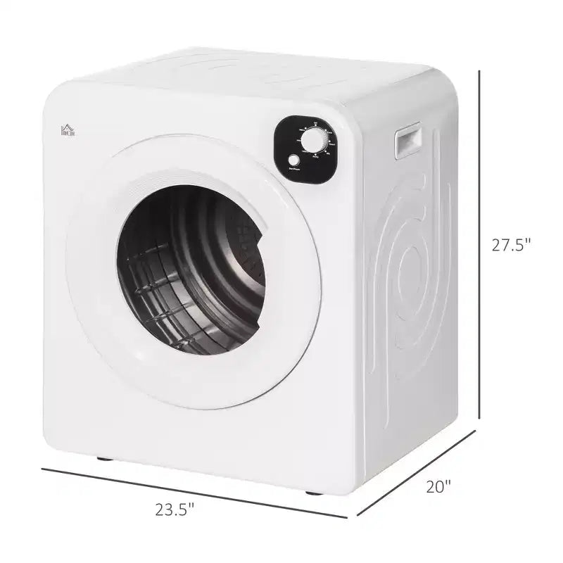 Sèche-linge compact 1300W Sèche-linge portable avec tambour en acier inoxydable de 3,2 pi³ à chargement frontal