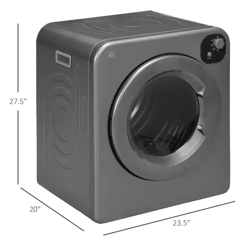 Sèche-linge compact 1300W Sèche-linge portable avec tambour en acier inoxydable de 3,2 pi³ à chargement frontal