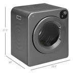 Sèche-linge compact 1300W Sèche-linge portable avec tambour en acier inoxydable de 3,2 pi³ à chargement frontal
