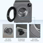 Sèche-linge compact 1300W Sèche-linge portable avec tambour en acier inoxydable de 3,2 pi³ à chargement frontal