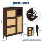 Meuble à chaussures autoportant pour entrée avec 3 tiroirs basculants, Organisateur de rangement à chaussures en bois moderne avec pieds en métal pour couloir et petits espaces