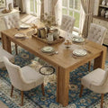 Dining Table for 4-6, Dining Tables for 4, Farmhouse Large Kitchen Dining Table, Rectangular Dining Room Table for Small Space, Kitchen, Apartment