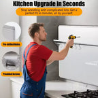 Dosseret de cuisinière en acier inoxydable avec étagère de rangement et porte-couteaux, protection murale avec trous de pré-installation
