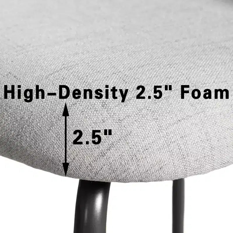 Chaise d'appoint Eileen 30 H rembourrée blanche