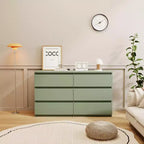 Commode moderne à 6 tiroirs en bois GDFStudio Sergei avec fonctionnement fluide