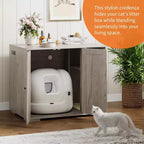 Meuble Cache-Litière pour Chat, Grande Maison de Toilette Intérieure pour Chat, pour la Maison, le Salon
