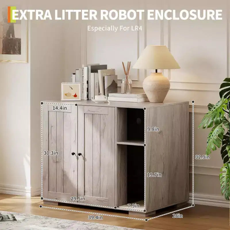 Meuble Cache-Litière pour Chat, Grande Maison de Toilette Intérieure pour Chat, pour la Maison, le Salon