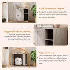 Meuble Cache-Litière pour Chat, Grande Maison de Toilette Intérieure pour Chat, pour la Maison, le Salon