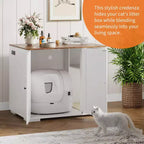 Meuble Cache-Litière pour Chat, Grande Maison de Toilette Intérieure pour Chat, pour la Maison, le Salon