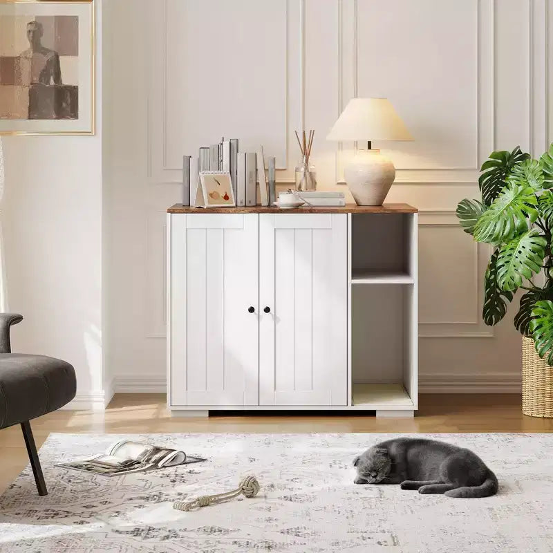 Meuble Cache-Litière pour Chat, Grande Maison de Toilette Intérieure pour Chat, pour la Maison, le Salon
