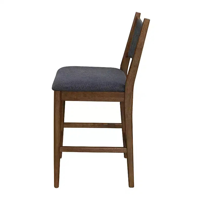 Tabourets de bar en bois ModernLuxe, tabourets de salle à manger rembourrés avec dossier en corde tressée - Lot de 2/4