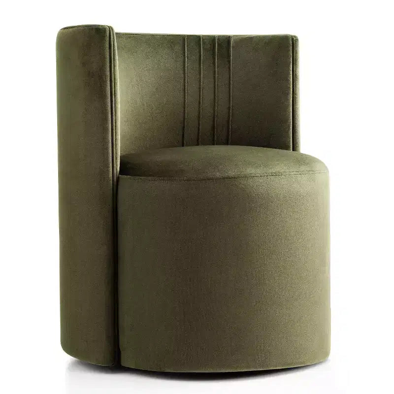 Lot de 2 chaises de salle à manger pivotantes à 360° modernes, chaises de salle à manger sans accoudoirs en velours avec dossier incurvé pour salle à manger ou salon - Panipeachy