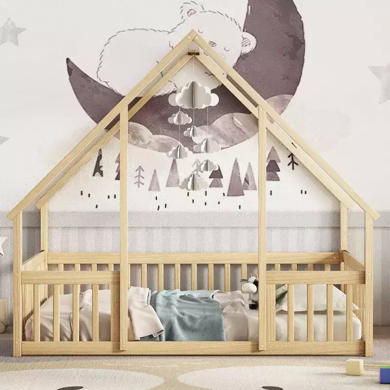 Cadre de lit Queen MAYEERTY Rangement sous le lit Conception silencieuse Métal robuste