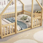 Cadre de lit Queen MAYEERTY Rangement sous le lit Conception silencieuse Métal robuste