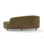 Christopher Knight Home Farid Chaise longue moderne en bois d'hévéa et tissu bouclé