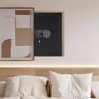 Coffre-fort numérique ignifuge et étanche avec double serrure à clé - Boîte de sécurité en acier robuste pour le rangement à la maison et au bureau, montage mural possible