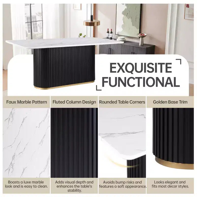 Table Basse Ronde en Faux Marbre Beige - Dessus en Pierre Frittée de 33 po et Base en Bois Massif, Table Basse de Style Moderne pour Salon - Morden Fort