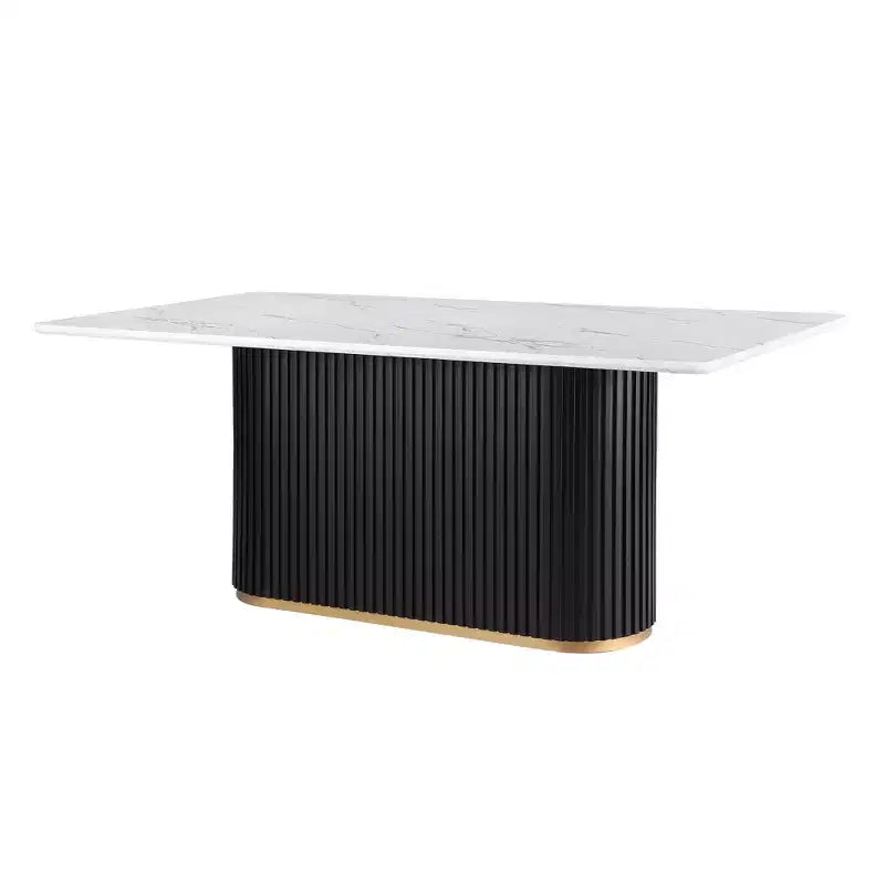Table Basse Ronde en Faux Marbre Beige - Dessus en Pierre Frittée de 33 po et Base en Bois Massif, Table Basse de Style Moderne pour Salon - Morden Fort