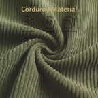 Cadre de lit plateforme Dyonery Queen en velours côtelé avec tête de lit capitonnée à oreilles de 142 cm, pieds en bois massif, sommier tapissier non requis et montage facile
