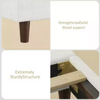 Cadre de lit plateforme Dyonery Queen en velours côtelé avec tête de lit capitonnée à oreilles de 142 cm, pieds en bois massif, sommier tapissier non requis et montage facile