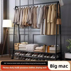 Portant à vêtements robuste, portant à vêtements à une seule tringle avec roues, portant à vêtements roulant pour suspendre les vêtements dans la chambre à coucher, le salon et la boutique
