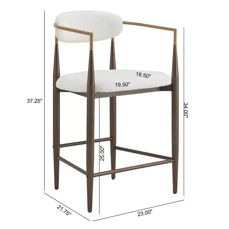 Ensemble de salle à manger moderne Christopher Knight Home Iwinie 5 pièces avec table piédestal en bois et tabourets de comptoir rembourrés en métal