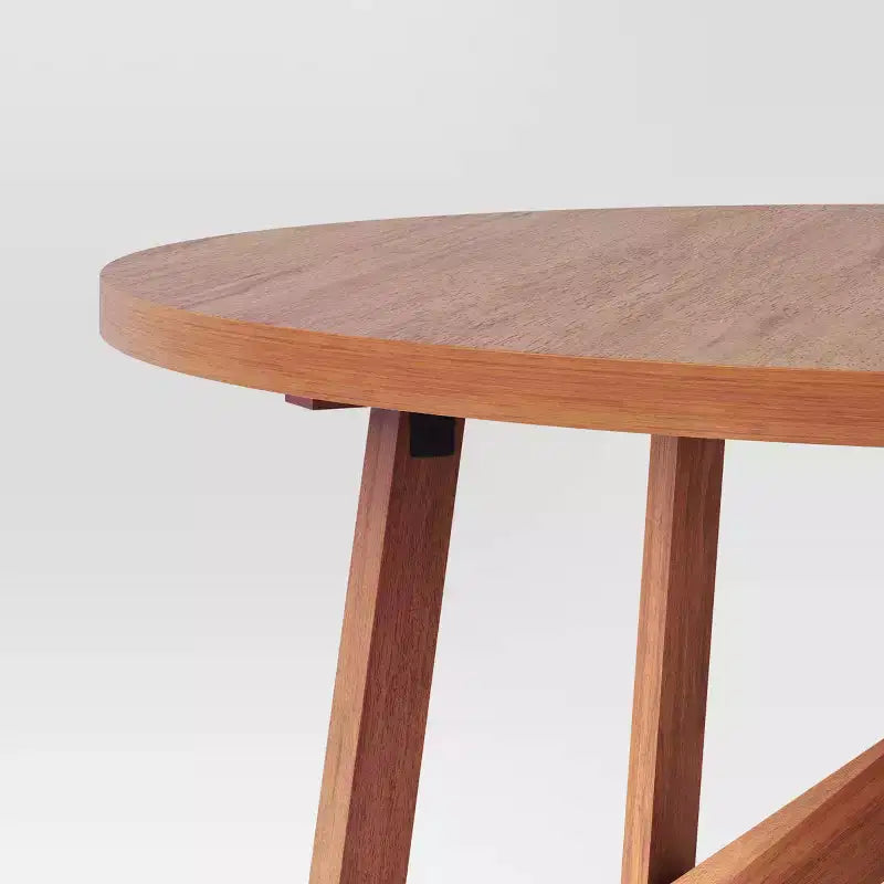 Table à manger ronde en bois 42 po à pieds croisés Clarksburg – Threshold