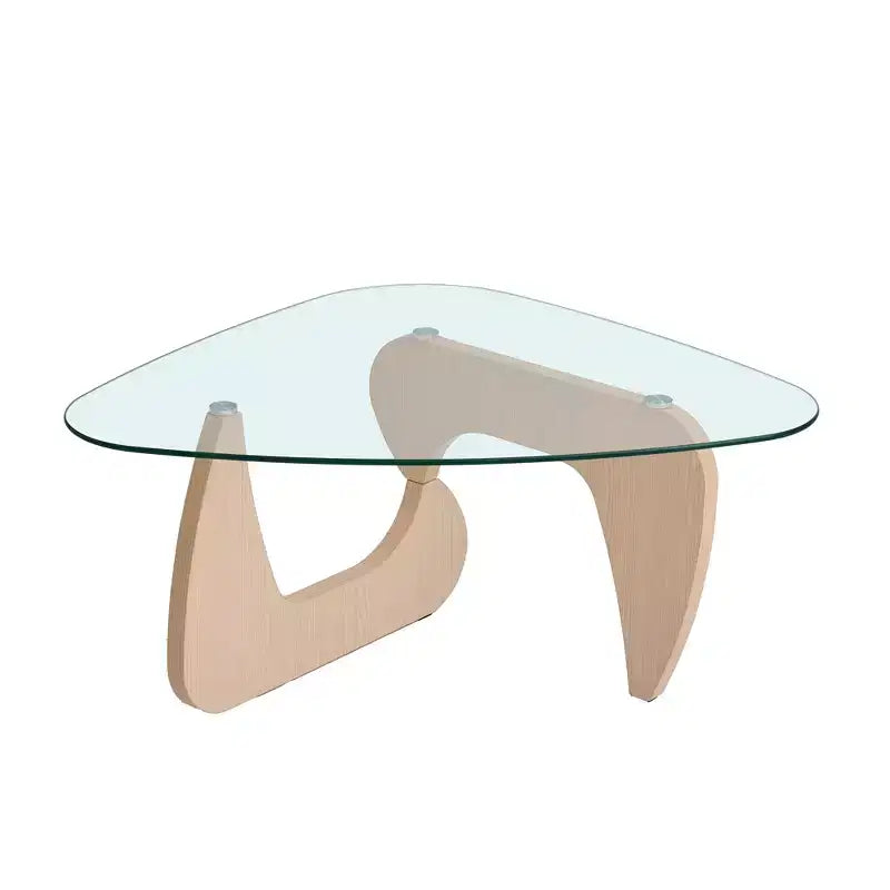 Table basse de salon moderne de style ferme Mid-Century en noyer