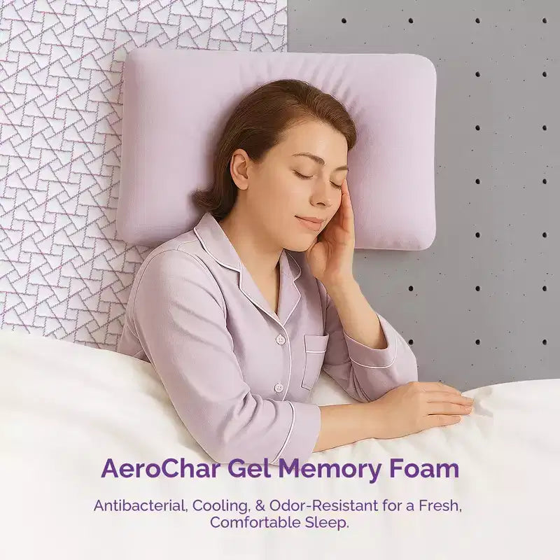 Matelas Sersper 12 Rayon en mousse à mémoire de forme et gel rafraîchissant au charbon de bambou - Compatible avec sommier tapissier, sommier à ressorts ou sommier à lattes