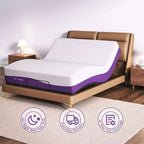 Matelas Sersper 12 Rayon en mousse à mémoire de forme et gel rafraîchissant au charbon de bambou - Compatible avec sommier tapissier, sommier à ressorts ou sommier à lattes