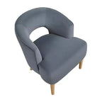 Fauteuil d'appoint contemporain en velours GDFStudio Bennett